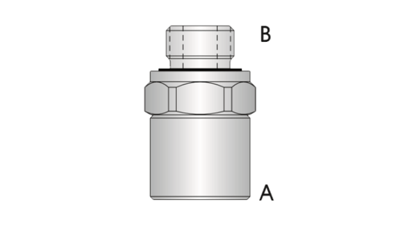 RW860 - RYCO WEO Female Swivel x BSPP Encapsulated Male